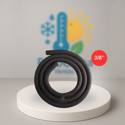 AISLANTE NEGRO 3/8" – TIRA 1,8 MTS, 6 MM – EVERTECH