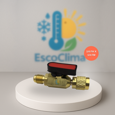 LLAVÍN ACCESO 1/4 HEMBRA X 1/4 MACHO REFRIGERACIÓN