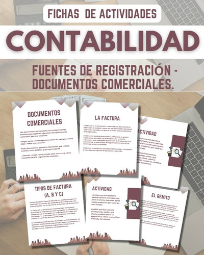 FICHAS DE ACTIVIDADES – CONTABILIDAD Fuentes de registración · Documentos comerciales
