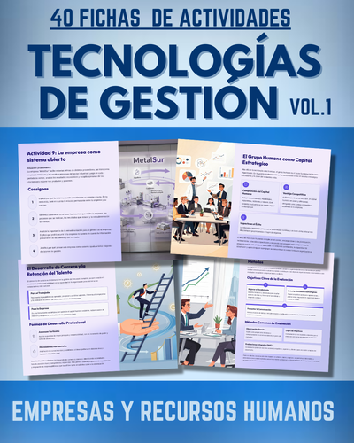 40 Fichas de Actividades y Teoría Tecnologías de la Gestión – Empresas y Recursos Humanos