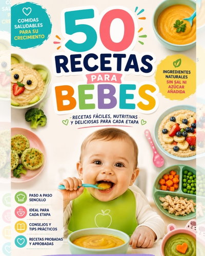 50 RECETAS PARA BEBÉS- RECETARIO COMPLETO ILUSTRADO