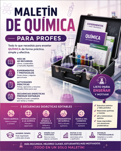 MALETÍN DE RECURSOS DE QUÍMICA SECUNDARIA