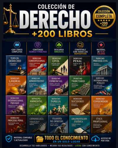COLECCIÓN DE DERECHO – +200 LIBROS DIGITALES