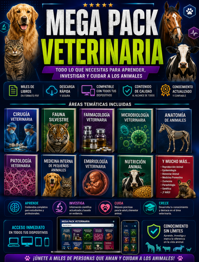 MEGA BIBLIOTECA DE VETERINARIA  +3000 Libros y Recursos