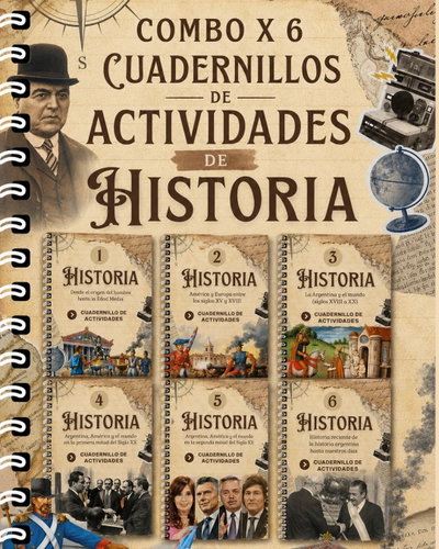 COMBO X 6 AÑOS – HISTORIA COMPLETA- ACTIVIDADES