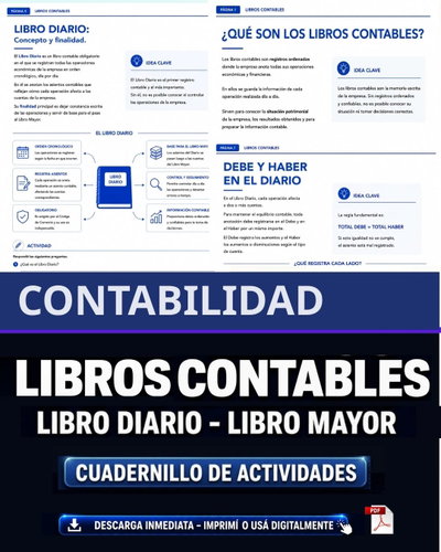  CUADERNILLO DE ACTIVIDADES: LIBROS CONTABLES