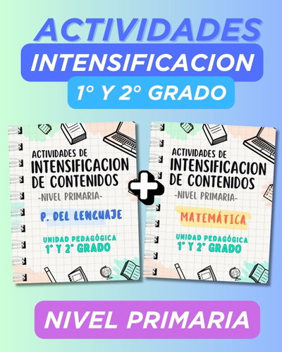 COMBO INTENSIFICACION PRIMARIA 1° Y 2°- PDL Y MATEMATICA