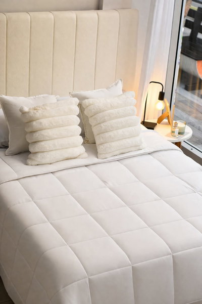 Acolchado reversible Blanco