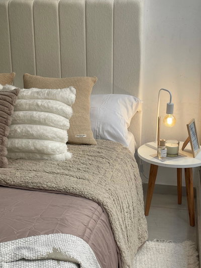 Acolchado c/corderito Visón King