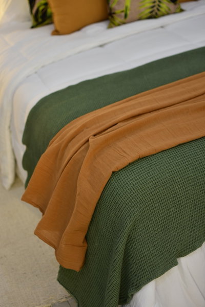 Pie de cama gasa Canela 250 x 1