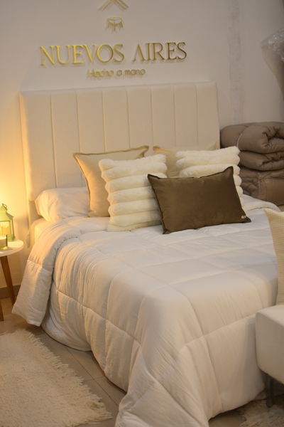 Acolchado reversible Blanco