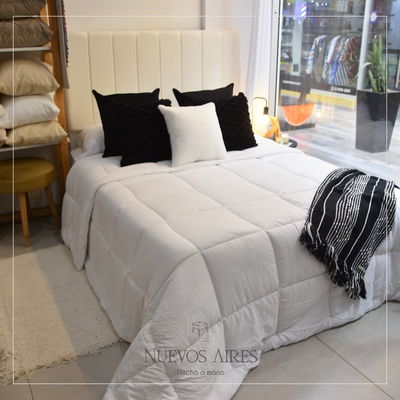 Acolchado Símil Plumón Hotelero blanco Queen