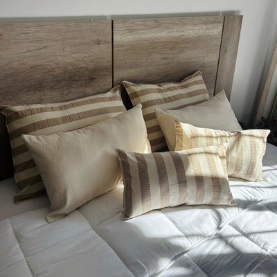 Funda Tusor Natural 45 X 45