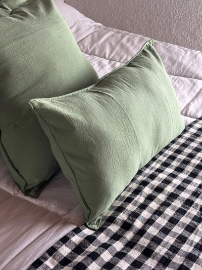 Funda Tusor Verde seco 50 x 30