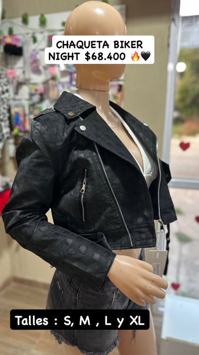 chaqueta biker night