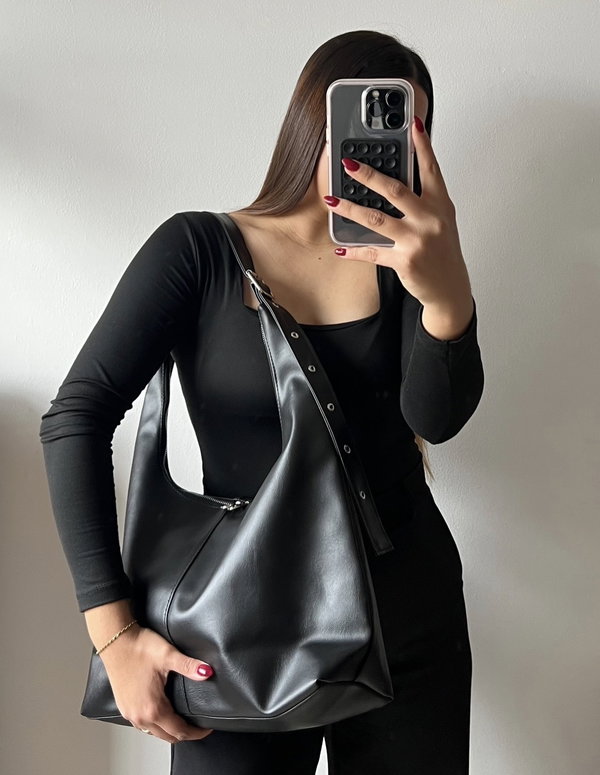 Tote bag BOHO (negro)