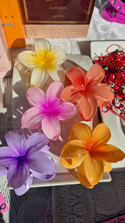 Broche flor hawaiana 🌼 