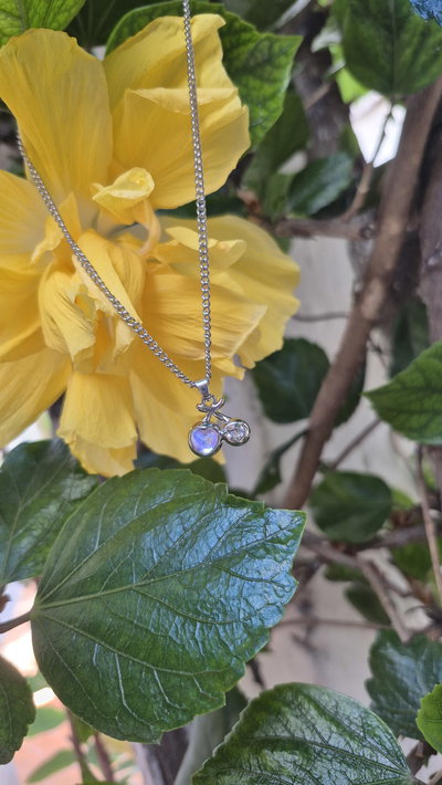 Collar cereza corazón 