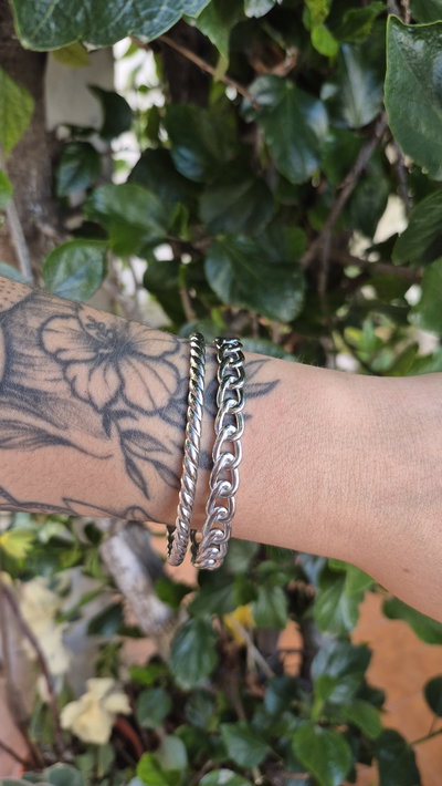 Esclava doble - Acero quirúrgico 