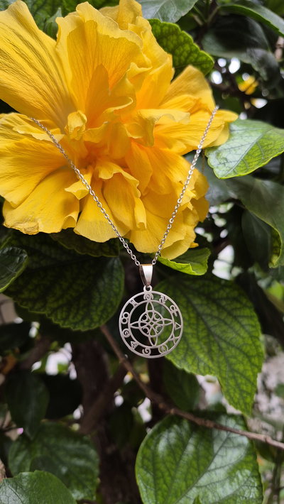 Cadena nudo de bruja redondo - acero quirúrgico 