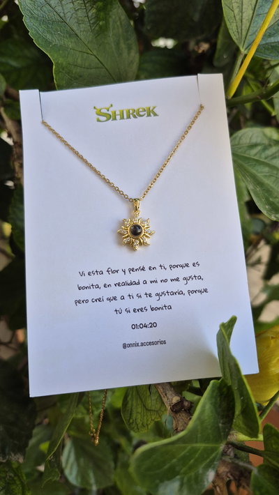 Cadena Te amo en 100 idiomas + tarjeta shrek