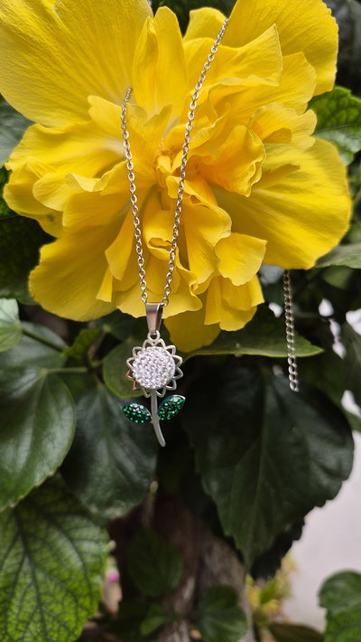 Cadena girasol acero quirúrgico 