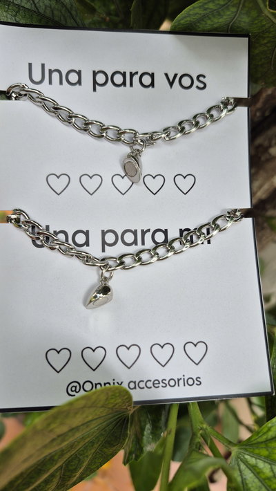 Pulseras para compartir acero quirúrgico 