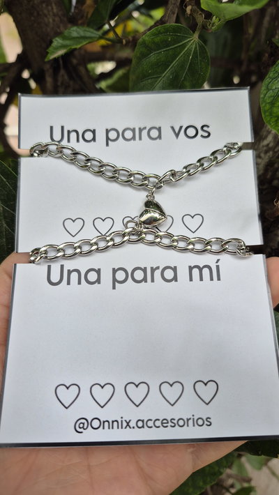 Pulseras para compartir acero quirúrgico 