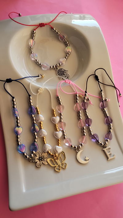 Pulseras corazones