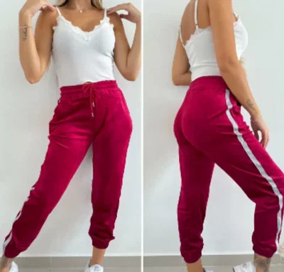 Joggers Plush Bordo 
