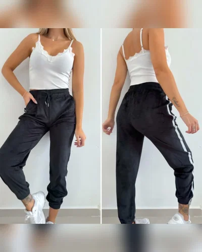 Joggers Plush Negro 