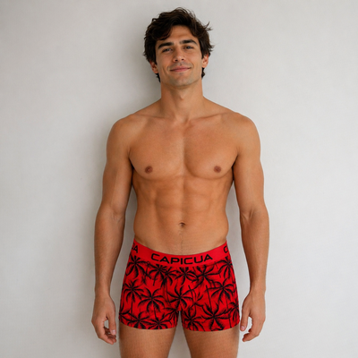 Boxer Seda Fría Rojo 