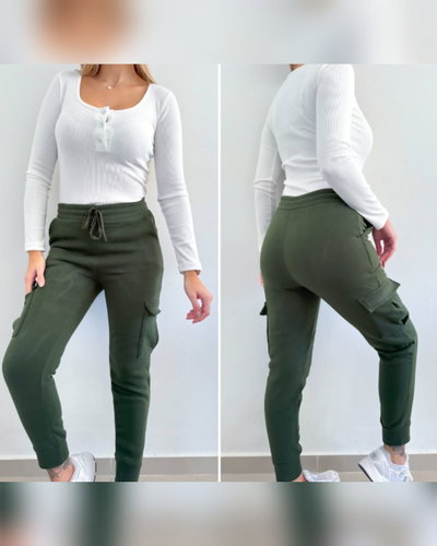 Joggers Frizado Verde 