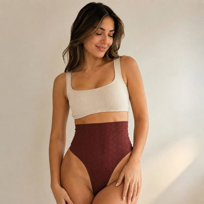 Faja Less Microfibra Marrón 