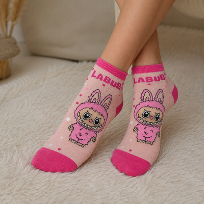 Soquetes Rosa Labubu 