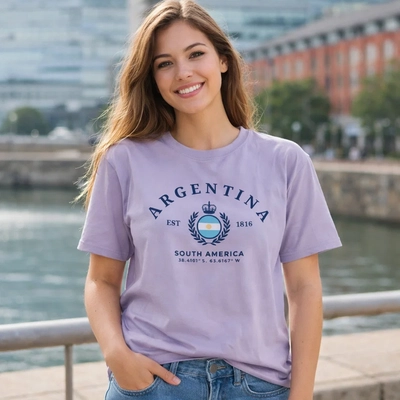 Remera Lila Argentina 
