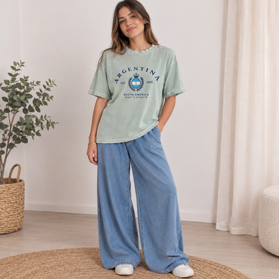 Remera Verde Agua Argentina 