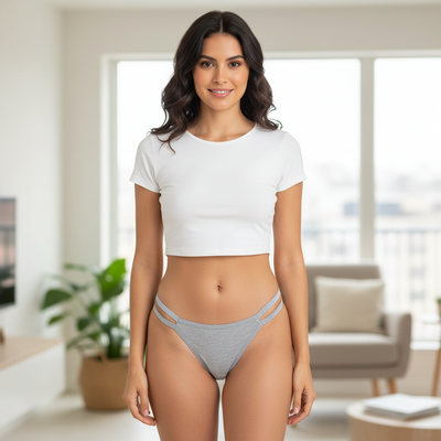 Cola Less Gris Doble Tira 