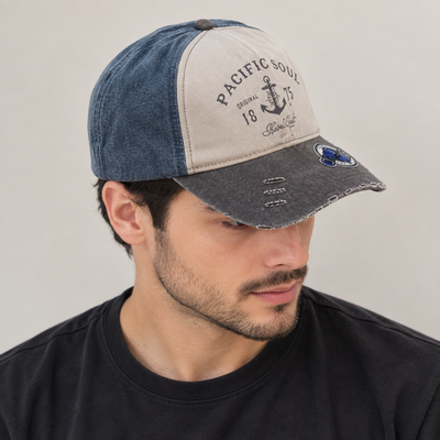 Gorra Vintage Azul con Estampa
