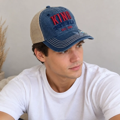 Gorra Azul con Red