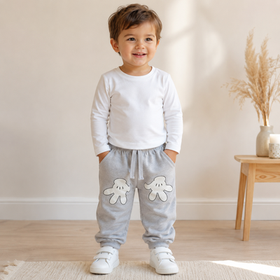 Babucha Gris con Manitos 