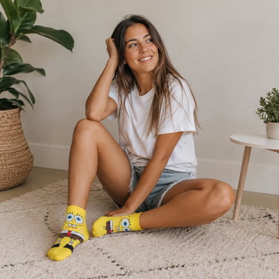 Soquetes Amarillo Bob Esponja 