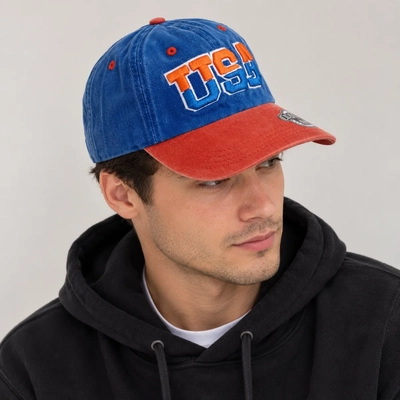 Gorra Vintage Azul y Naranja 