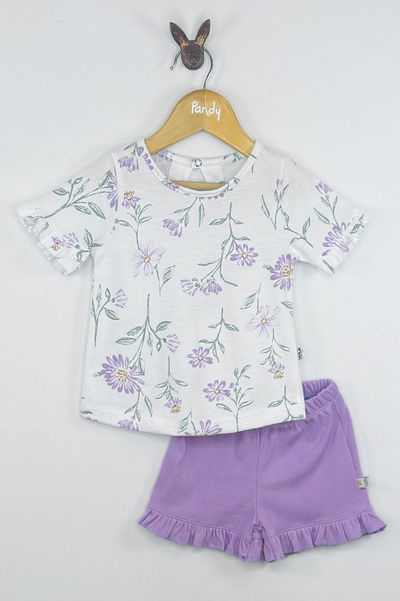 Conjunto beba morley y flores - 25587