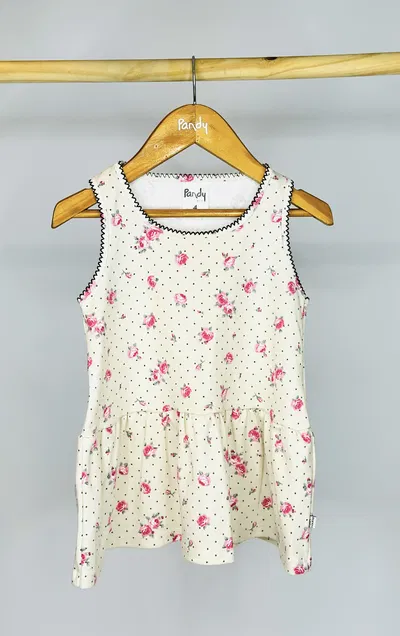 Musculosa nena florcitas picot - 25730