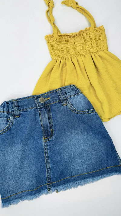 OUTLET Mini nena Jean desflecado - 25740