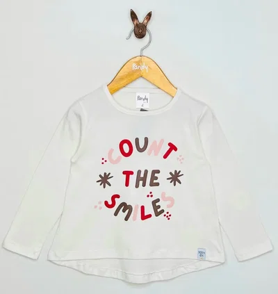 Remera nena count the smile - 23238