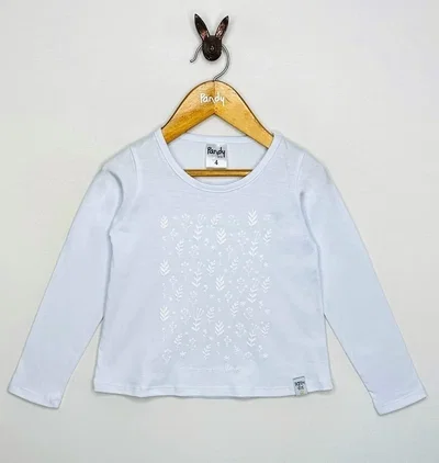 PROMO Remera nena flores puff - 24236