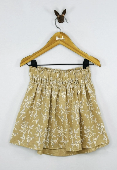 Falda nena Lino flores - 25764
