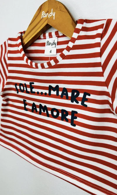 Remera nena rayada Amore - 25769